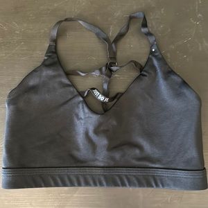 Nike Pro Black just do it Bra Size Small  Strappy Bra -